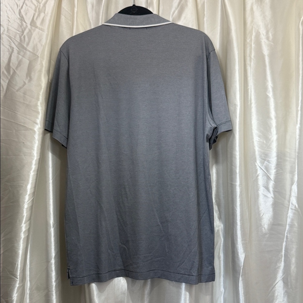Theory Men's Polo Shirt in Gray - Picture 3 of 3